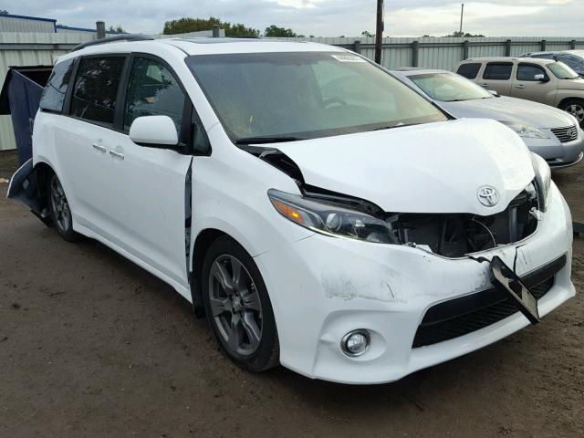 5TDXZ3DC4HS862222 - 2017 TOYOTA SIENNA SE WHITE photo 1