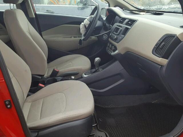 KNADM5A38E6376491 - 2014 KIA RIO LX Կարմիր լուսանկար 5