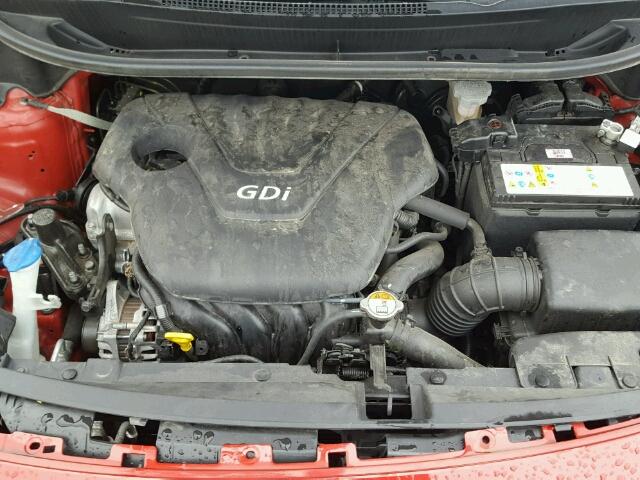 KNADM5A38E6376491 - 2014 KIA RIO LX Կարմիր լուսանկար 7