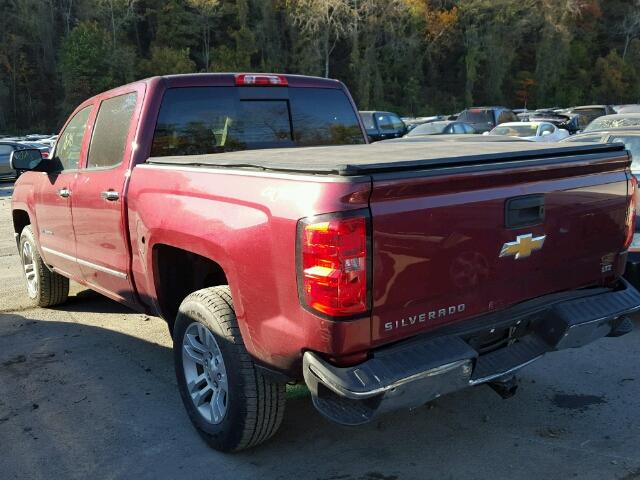 3GCUKSEC2EG504773 - 2014 CHEVROLET SILVERADO RED photo 3