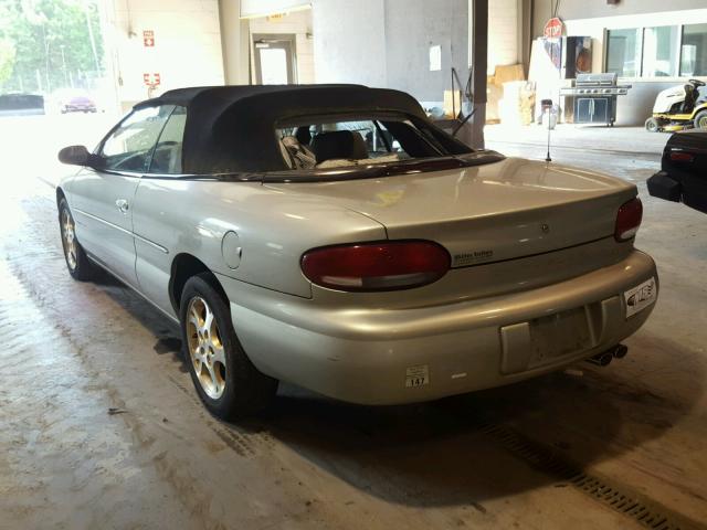 3C3EL55H4YT201220 - 2000 CHRYSLER SEBRING JX GRAY photo 3