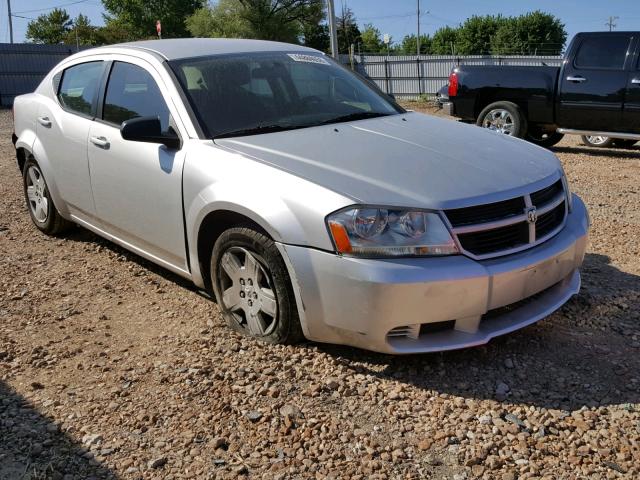 1B3CC4FB8AN174750 - 2010 DODGE AVENGER SX SILVER photo 1