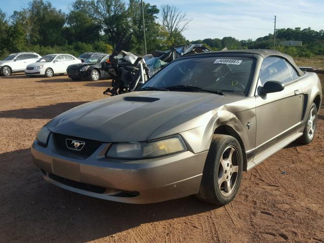 1FAFP44442F146613 - 2002 FORD MUSTANG GRAY photo 2