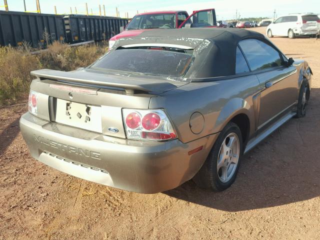 1FAFP44442F146613 - 2002 FORD MUSTANG GRAY photo 4