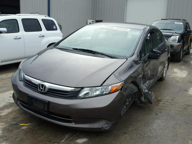 19XFB2F56CE051162 - 2012 HONDA CIVIC GRAY photo 2