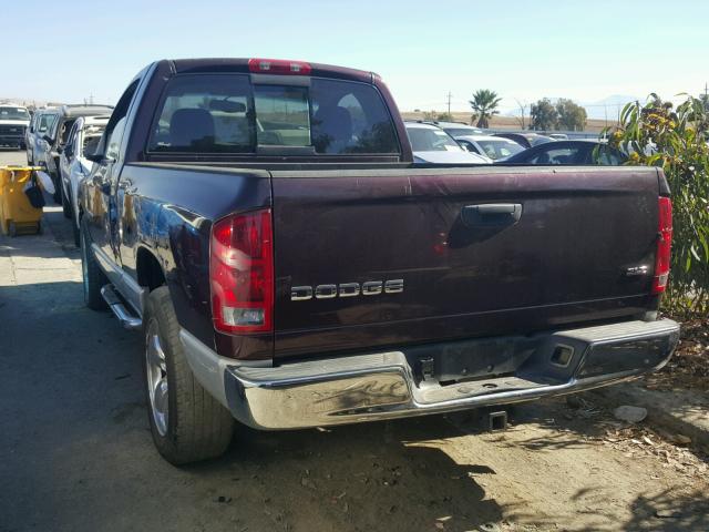 1D7HA16D34J186672 - 2004 DODGE RAM 1500 S MAROON photo 3