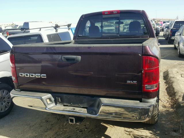 1D7HA16D34J186672 - 2004 DODGE RAM 1500 S MAROON photo 6