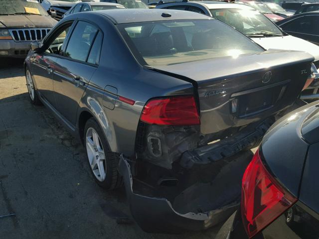 19UUA66235A066863 - 2005 ACURA TL GRAY photo 3