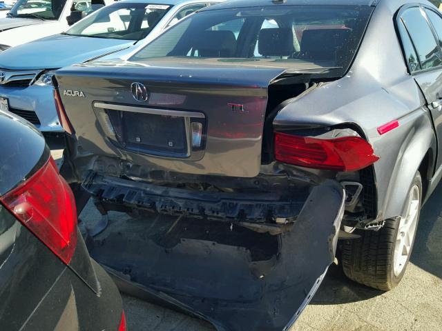 19UUA66235A066863 - 2005 ACURA TL GRAY photo 9