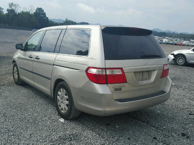 5FNRL38296B109590 - 2006 HONDA ODYSSEY SILVER photo 3