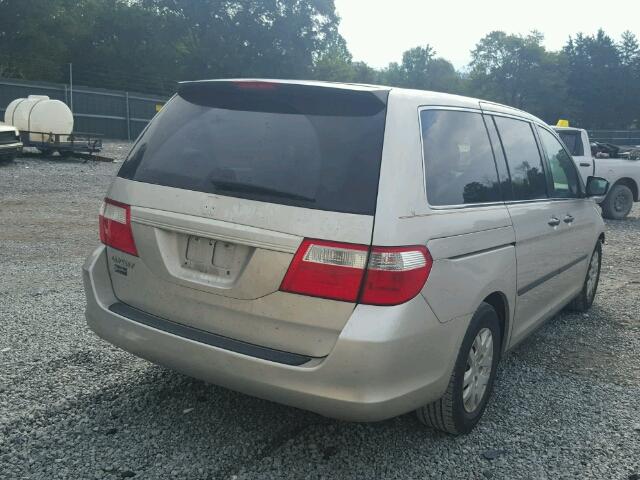 5FNRL38296B109590 - 2006 HONDA ODYSSEY SILVER photo 4