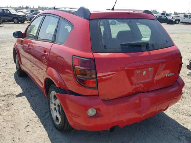 5Y2SL63855Z413362 - 2005 PONTIAC VIBE RED photo 3