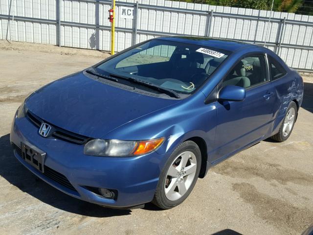 2HGFG11806H556301 - 2006 HONDA CIVIC BLUE photo 2