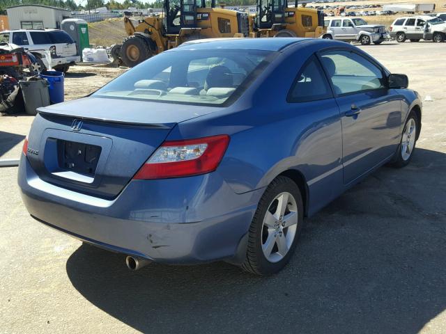 2HGFG11806H556301 - 2006 HONDA CIVIC BLUE photo 4