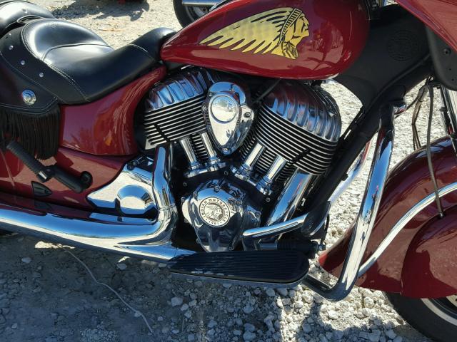 56KTCAAA4E3316647 - 2014 INDIAN MOTORCYCLE CO. CHIEFTAIN RED photo 7