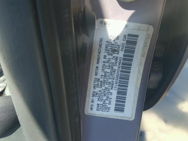 1Y1SK5260VZ404643 - 1997 GEO PRIZM BASE 紫色 照片 10