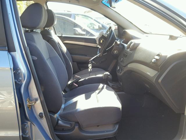 KL1TD56647B019666 - 2007 CHEVROLET AVEO BASE Mavi foto 5