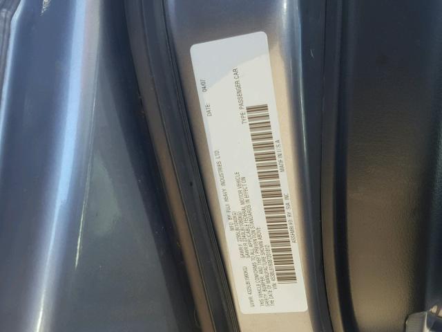 4S3BL616087201812 - 2008 SUBARU LEGACY 2.5 GRAY photo 10