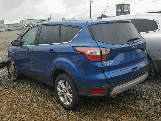 1FMCU9GD0HUE21215 - 2017 FORD ESCAPE SE BLUE photo 3