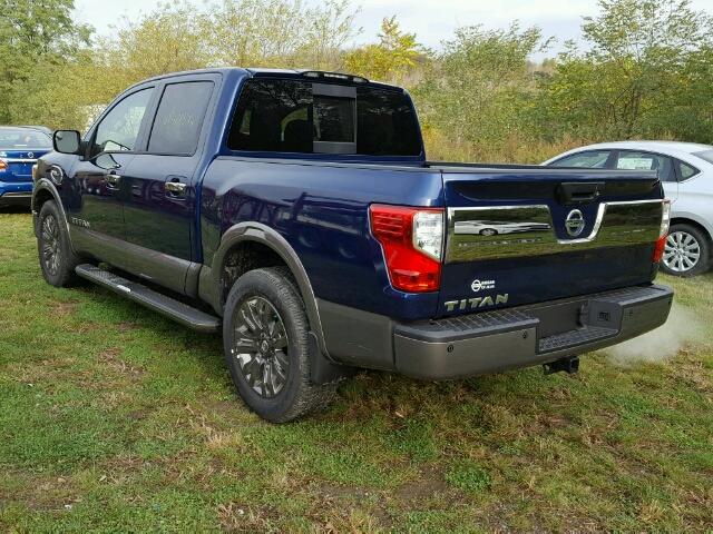 1N6AA1E61HN530607 - 2017 NISSAN TITAN BLUE photo 3