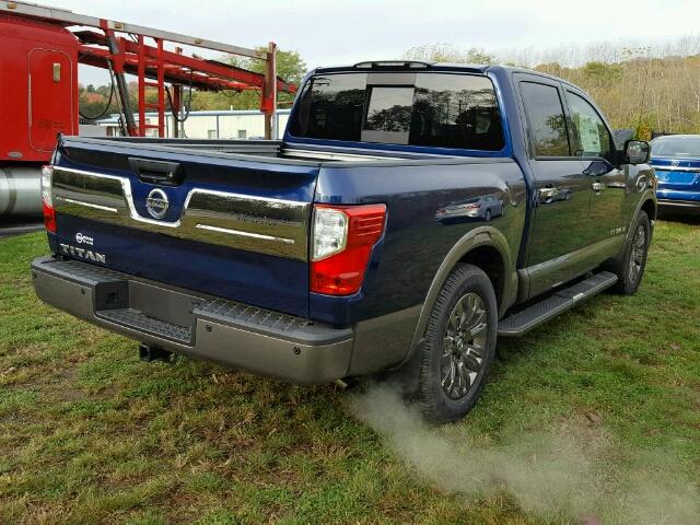 1N6AA1E61HN530607 - 2017 NISSAN TITAN BLUE photo 4