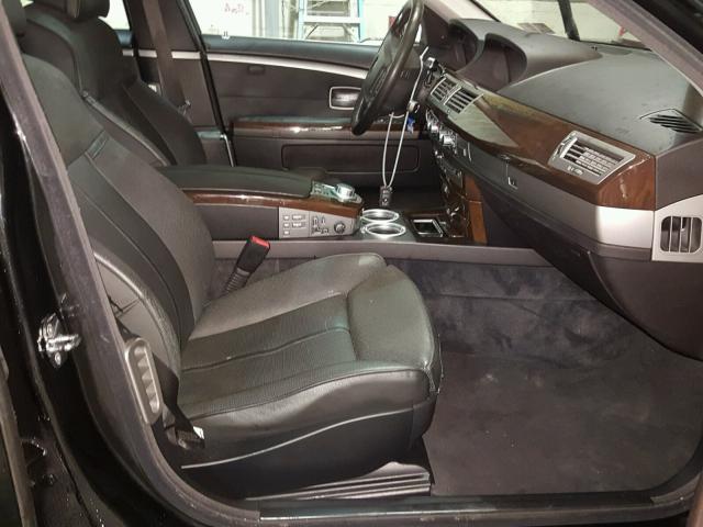 WBAHL83568DT12065 - 2008 BMW 750I BLACK photo 5
