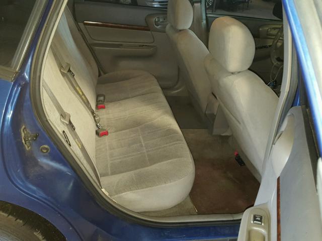 2G1WF52E249130736 - 2004 CHEVROLET IMPALA BLUE photo 6