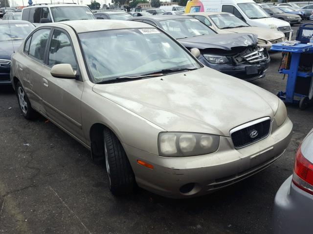 KMHDN45D82U301645 - 2002 HYUNDAI ELANTRA GL BEIGE photo 1