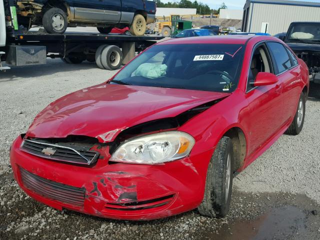 2G1WA5EK4A1127721 - 2010 CHEVROLET IMPALA LS RED photo 2