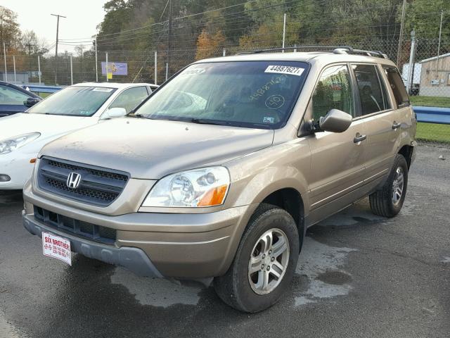 2HKYF18503H616084 - 2003 HONDA PILOT EXL TAN photo 2