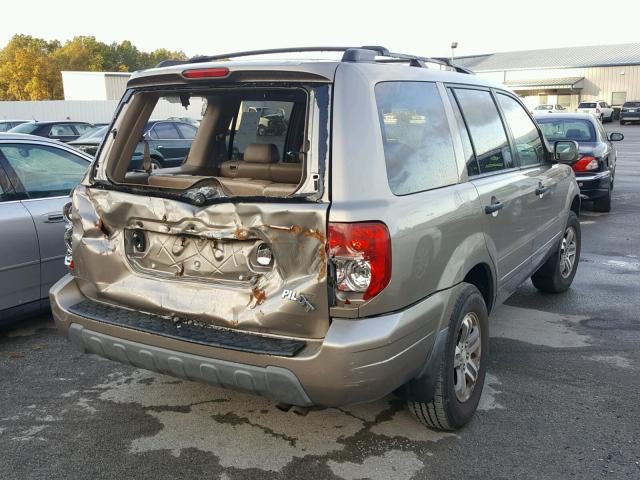 2HKYF18503H616084 - 2003 HONDA PILOT EXL TAN photo 4