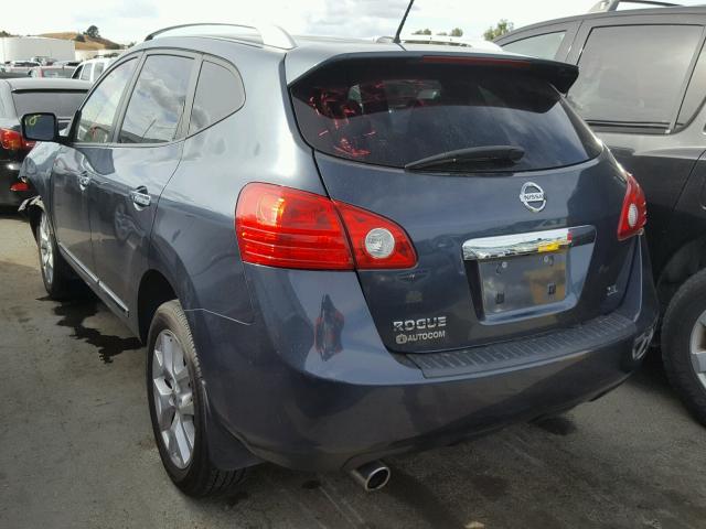 JN8AS5MT1CW274815 - 2012 NISSAN ROGUE S GRAY photo 3