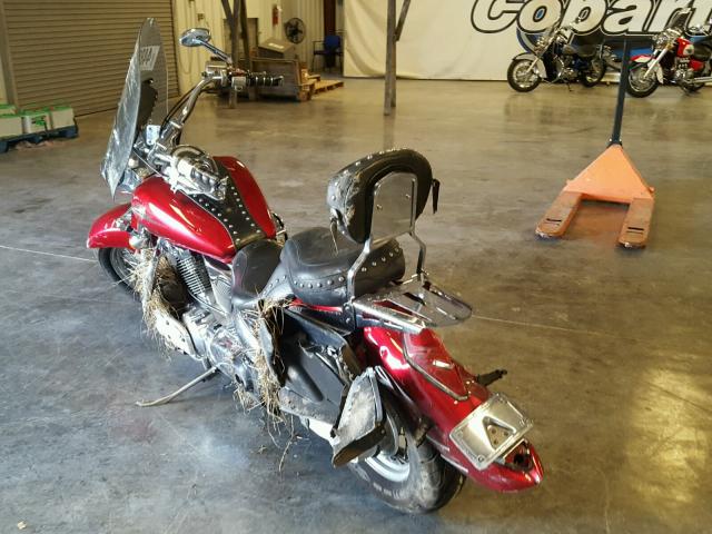 1HFSC52093A008001 - 2003 HONDA VT1300 S RED photo 3