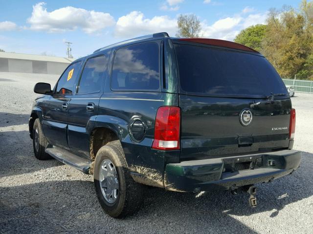 1GYEK63N93R218006 - 2003 CADILLAC ESCALADE L GREEN photo 3