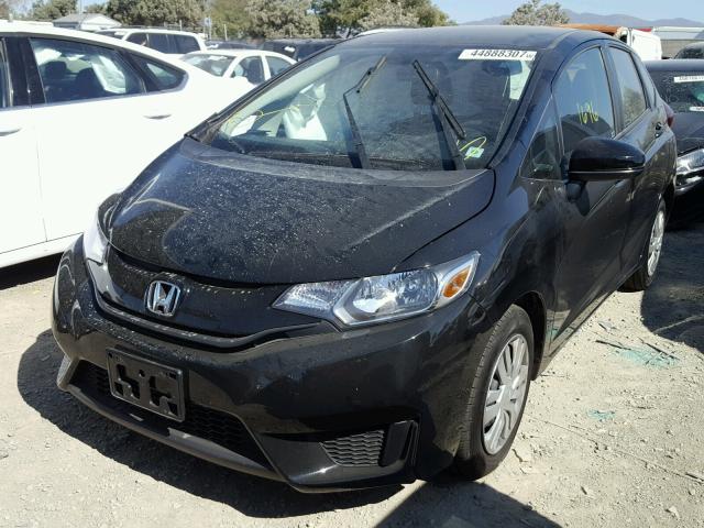 3HGGK5H50HM711035 - 2017 HONDA FIT LX BLACK photo 2