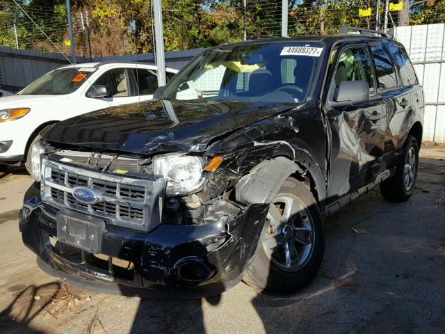 1FMCU03769KC66470 - 2009 FORD ESCAPE XLT BLACK photo 2