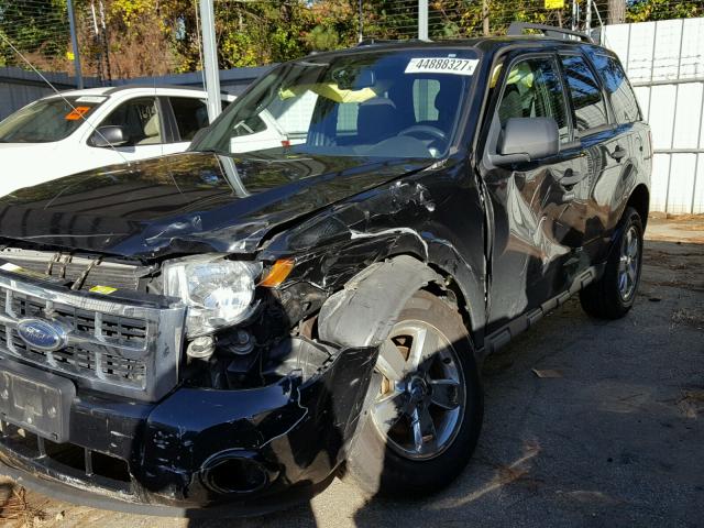 1FMCU03769KC66470 - 2009 FORD ESCAPE XLT BLACK photo 9