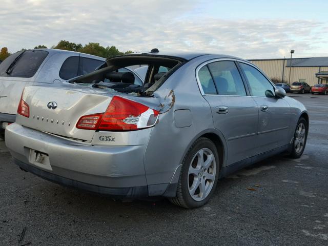 JNKCV51F24M705054 - 2004 INFINITI G35 SILVER photo 4