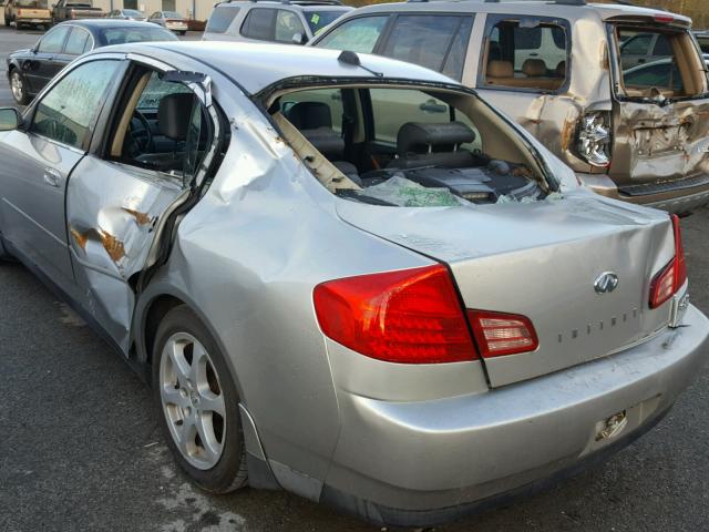 JNKCV51F24M705054 - 2004 INFINITI G35 SILVER photo 9