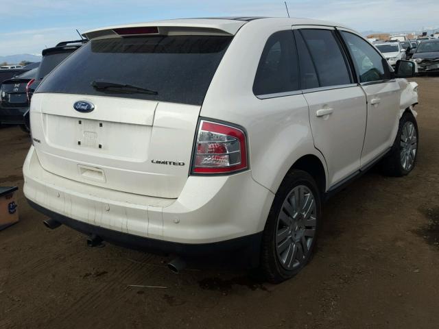 2FMDK39C58BA33138 - 2008 FORD EDGE LIMIT WHITE photo 4