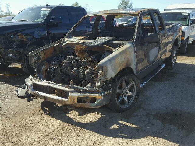 1FTPX14545FB43186 - 2005 FORD F150 GRAY photo 2