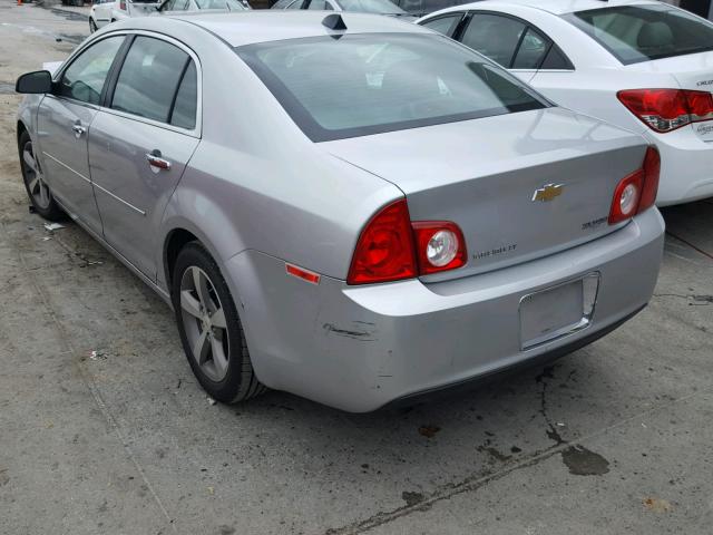 1G1ZC5E02CF108666 - 2012 CHEVROLET MALIBU 1LT ვერცხლისფერი ფოტო 3