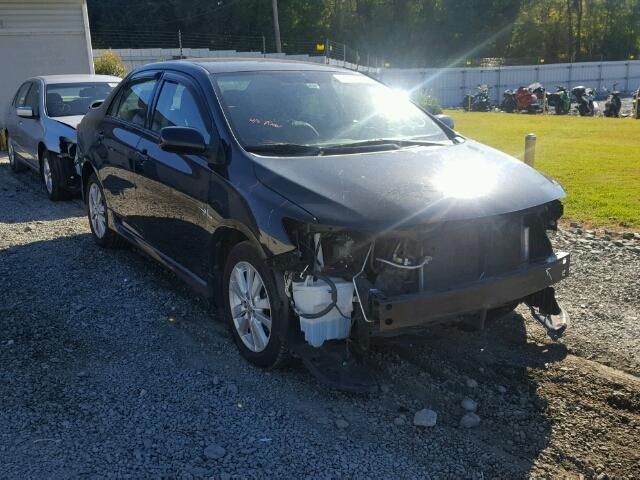 2T1BU4EE4AC494587 - 2010 TOYOTA COROLLA BA BLACK photo 1
