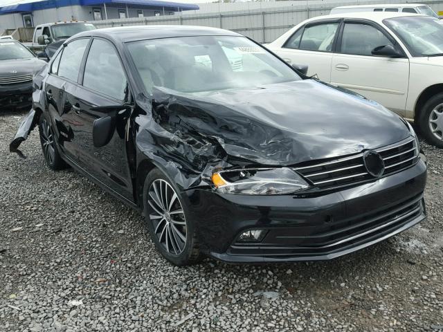 3VWD17AJ0GM290730 - 2016 VOLKSWAGEN JETTA BLACK photo 1