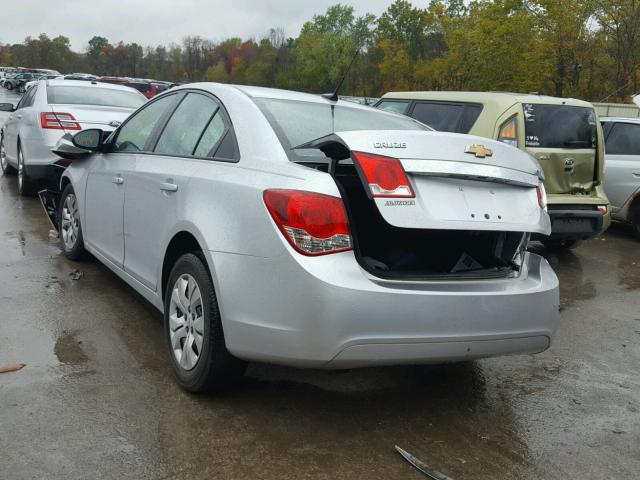 1G1PA5SG0D7312487 - 2013 CHEVROLET CRUZE LS SILVER photo 3