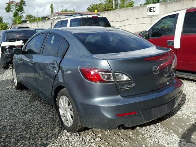 JM1BL1V74C1559691 - 2012 MAZDA 3 I GRAY photo 3