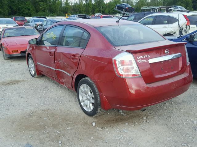 3N1AB6AP2CL767064 - 2012 NISSAN SENTRA 2.0 RED photo 3