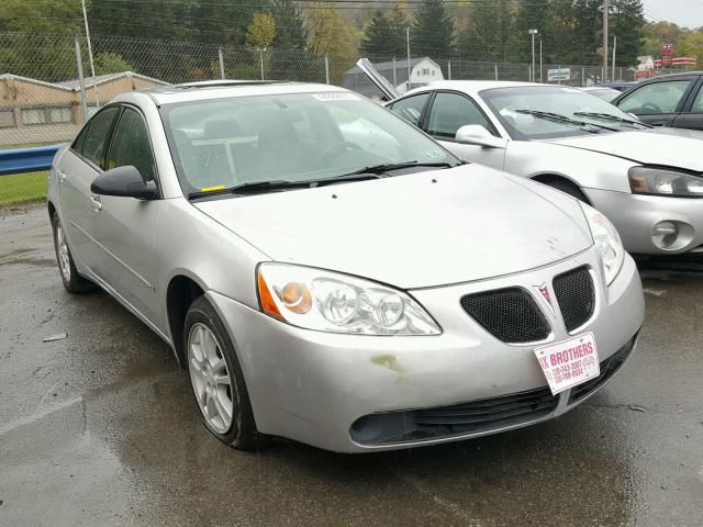 1G2ZF55B764221873 - 2006 PONTIAC G6 SE SILVER photo 1