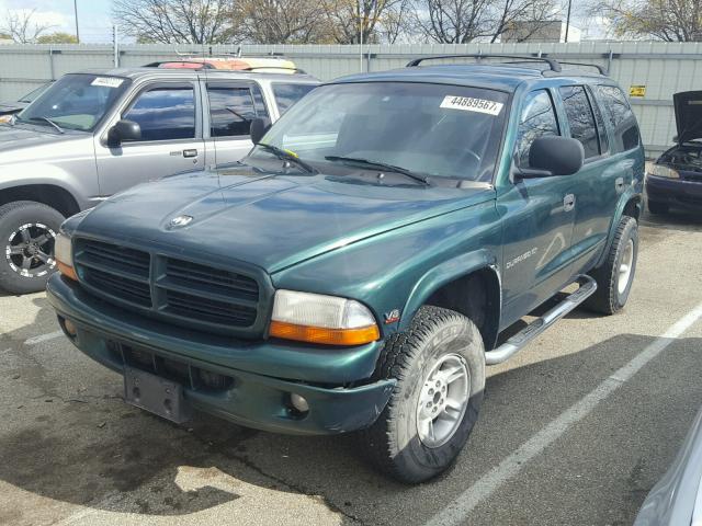 1B4HS28Z9XF592689 - 1999 DODGE DURANGO GREEN photo 2