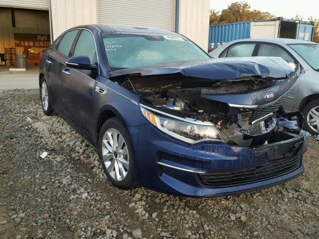 5XXGU4L33GG018436 - 2016 KIA OPTIMA EX BLUE photo 1